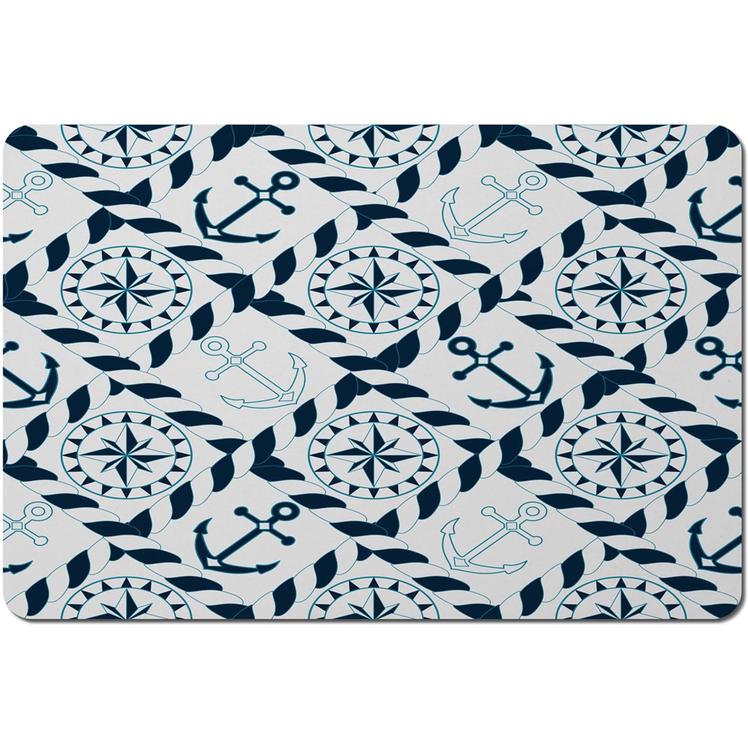 Blue Nautical Elements Placemat - Blue