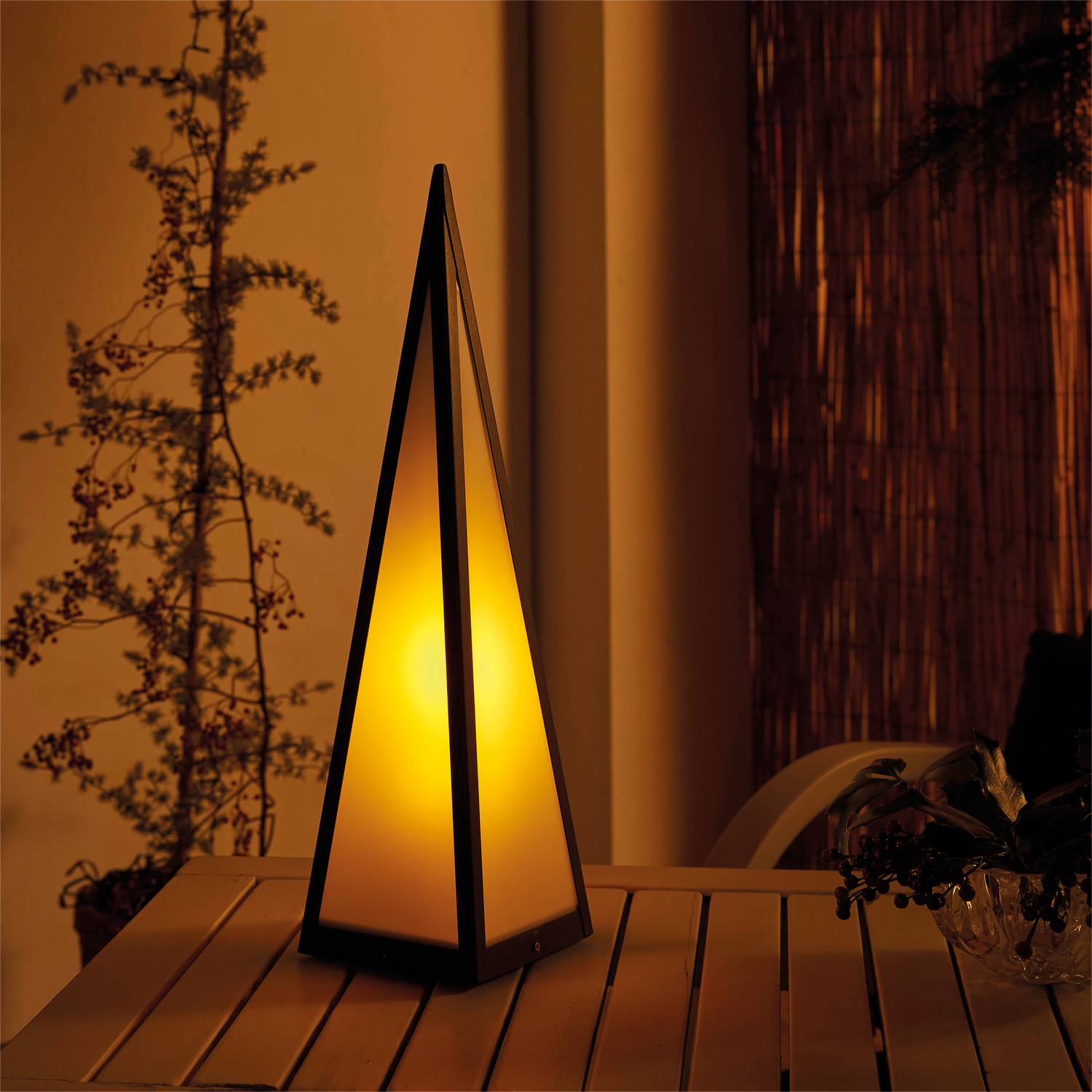 45 cm Battery Powered LED Outdoor Lantern - Image 3