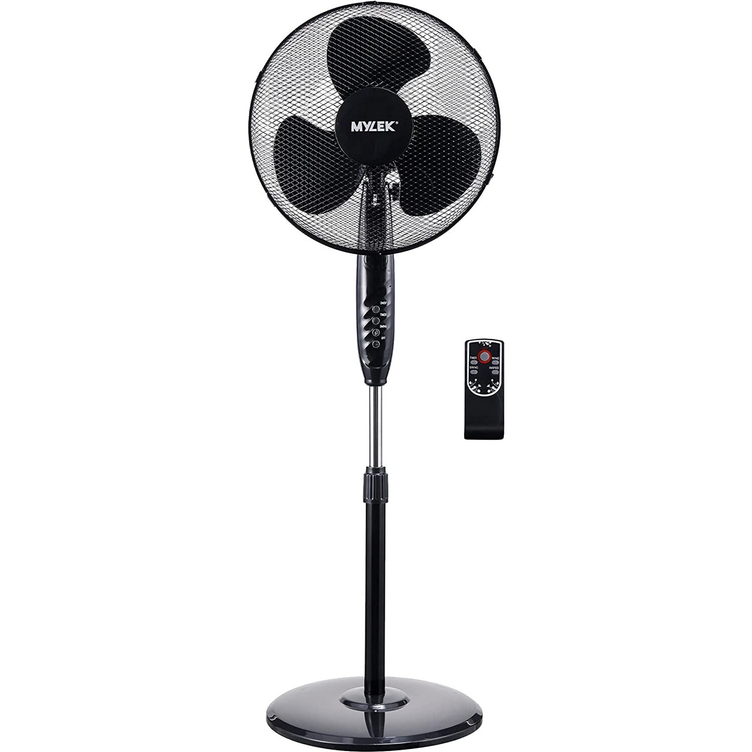 Mylek Pedestal Cooling Stand Fan - Black