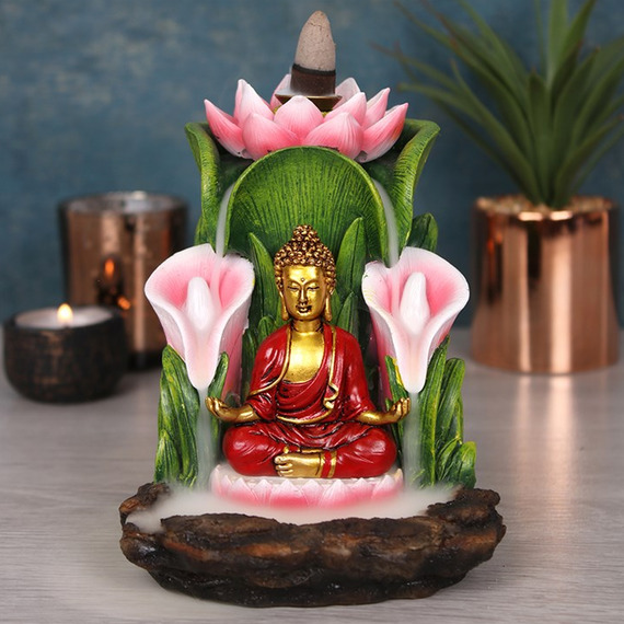 Colourful Buddha Backflow Incense Burner