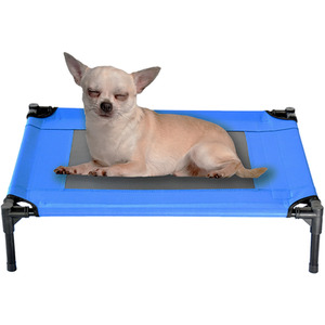 Elevated Dog Bed with Carrier in Blue