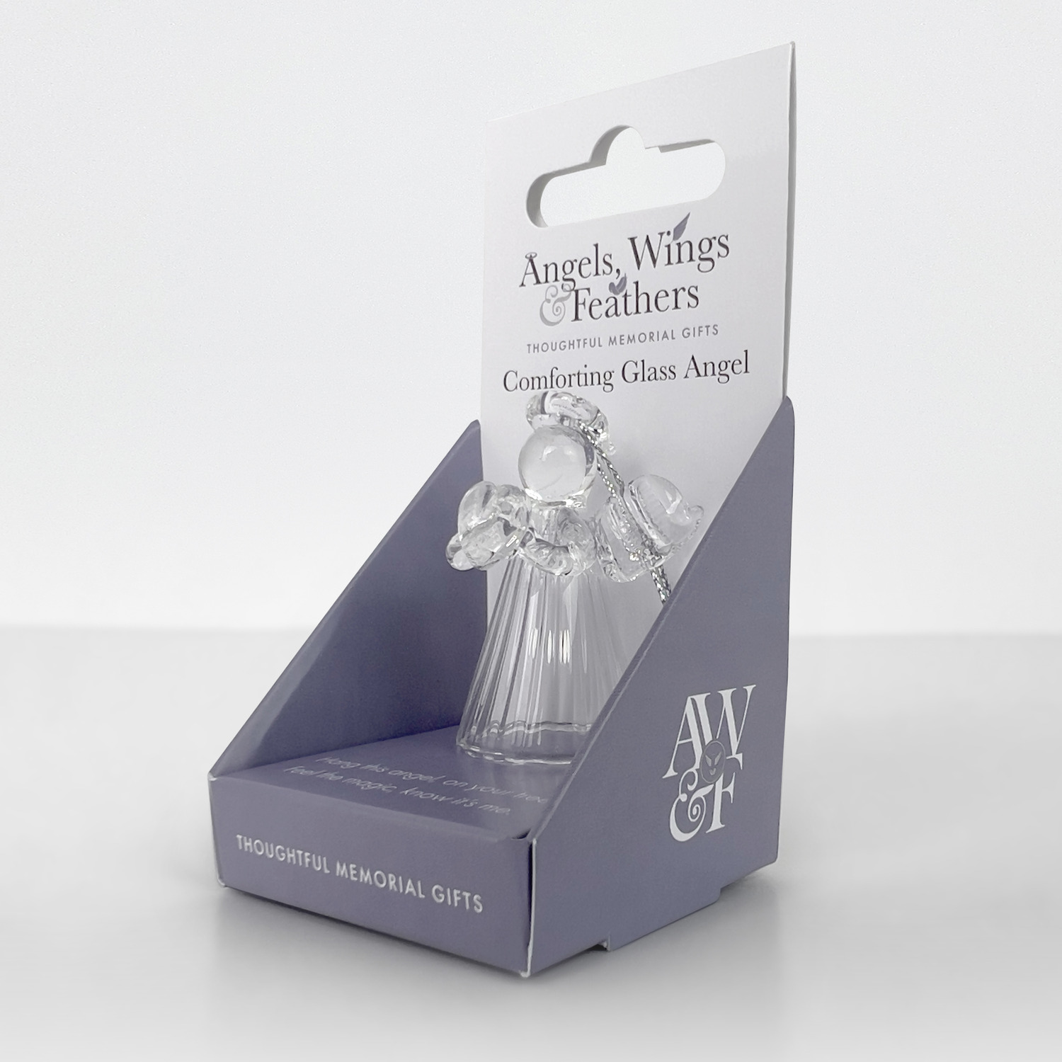 Memorial Glass Angel - Clear