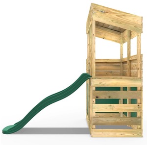 Den Set / 222cm Wooden Lookout Tower Playhouse with 6ft Slide shot 5043035