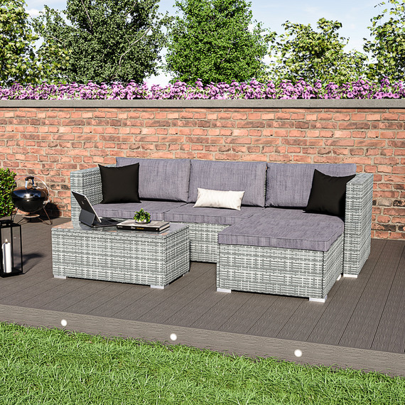 Hampton 4 Seater Garden Furniture Set