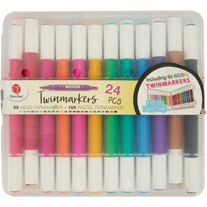 Pack of 24 DecoTime Twinmarkers