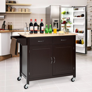 Rolling Kitchen Island Cart Utility Serving Cart