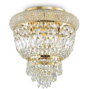 Dubai 3 Light Ceiling Light Chandelier Brass, E14