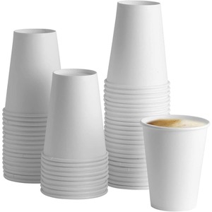 12oz Single Wall White Paper Cups Takeaway Coffee Cup