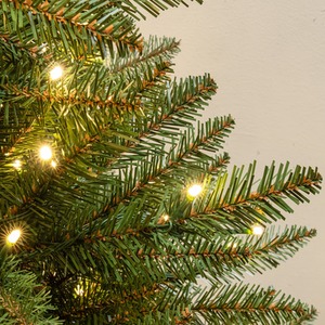 Green 7.5ft Balmoral Spruce Pre-Lit PVC Christmas Tree shot 6097588