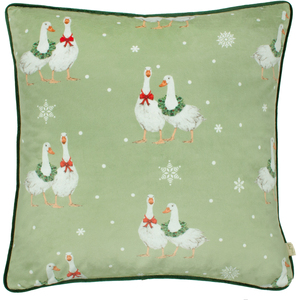 Winter Geese Printed Cushion