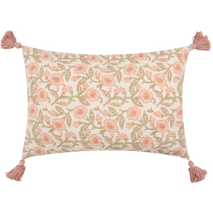 Delphine Floral Tasselled Cushion