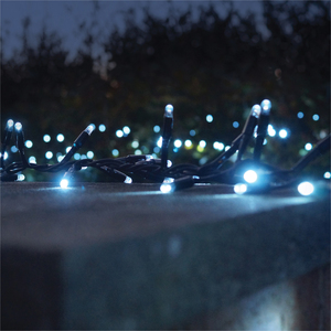 Cluster Lights Black Rubber ip65 CW 15M