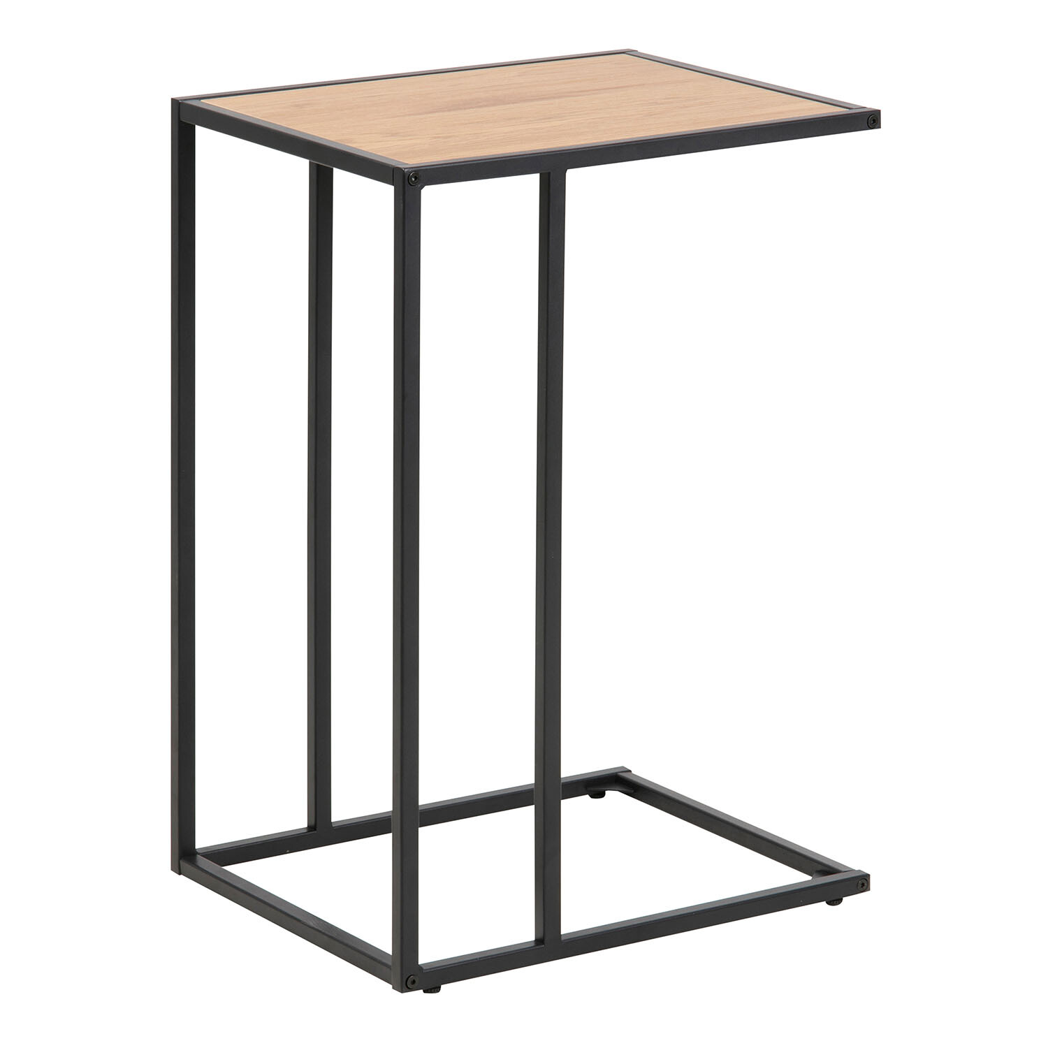 Seaford Metal Side Table - Oak