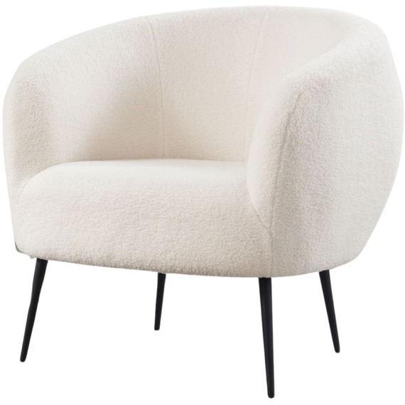 Elko Round Back Faux Fur Chair