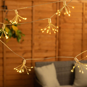 10pc Starburst Firework Solar String Lights