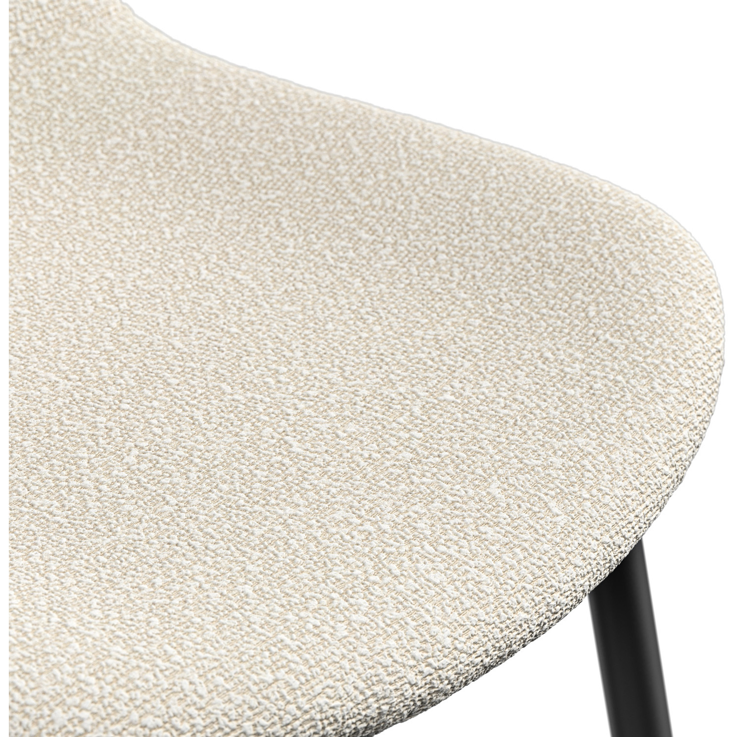 Donni Dining Table And Chairs - Marble Effect Table W 4-6 Maya Boucle Chair - White 4