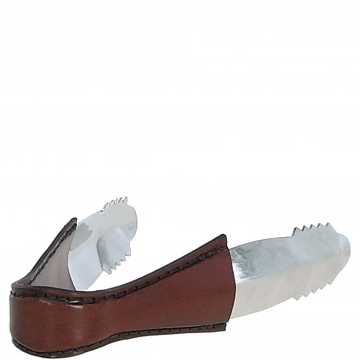 Luxury Leather Handled Ice Tong - Chestnut