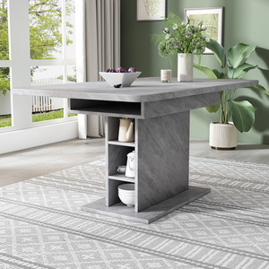 Extendable Space Saving Dining Table with Storage