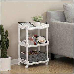 SONGMICS Rolling Trolley, 3 Storage Shelves
