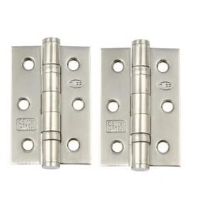 1 Pair Ball Bearing Hinges Chrome
