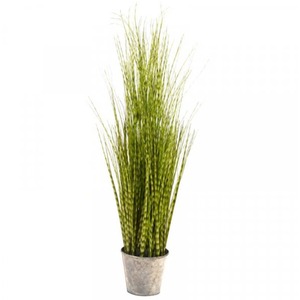 Large Artificial Potted Plant Faux Zebra Grass