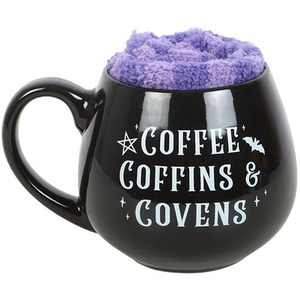 Coffee, Coffins and Covens Mug and Socks Set