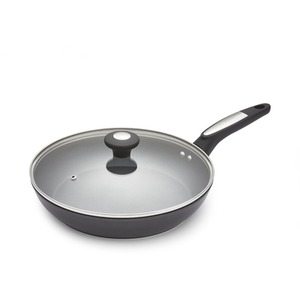 Morphy Richards 28cm Forged Aluminium Lidded Frying Pan - Black