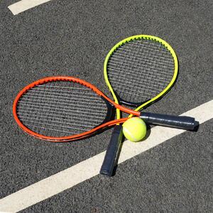 Set of 2 Junior Tennis Rackets with Ball