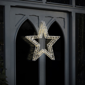 Charles Bentley Light Up Star with Micro LED Lights Indoor Outdoor