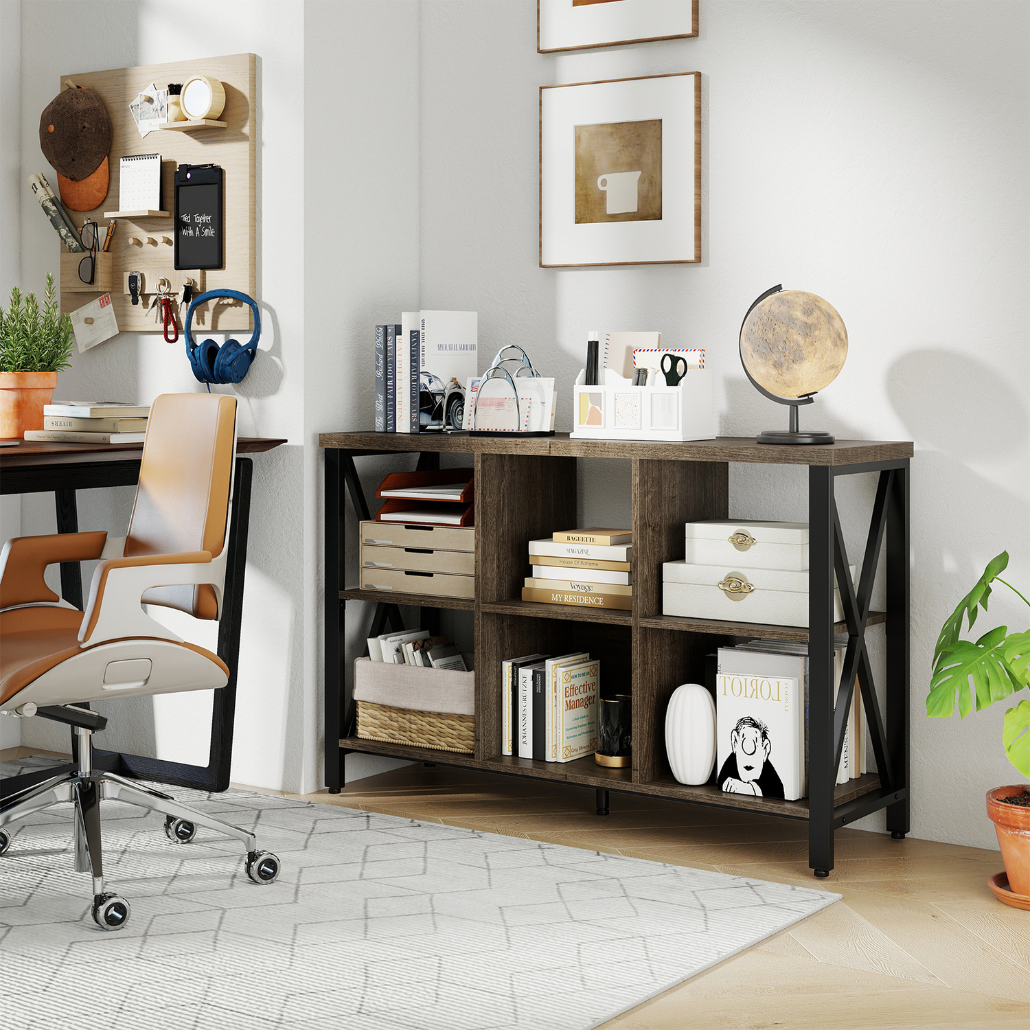 6-cube Storage Organizer - Grey