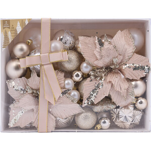 Champagne Flower and Bauble Set