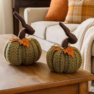 2pc Artificial Pumpkin Halloween Decoration Autumn