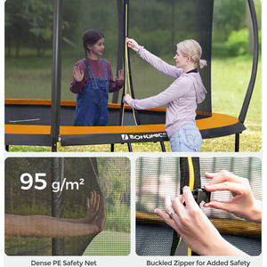 10 ft Kids Trampoline with Enclosure Net