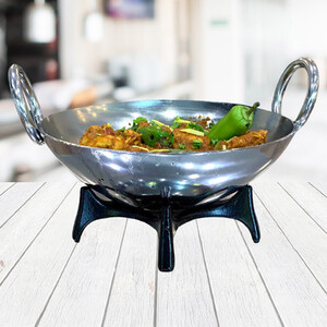 Buckingham Karahi Stainless Steel Cookware Pans for Perfect Curries Stir Fries
