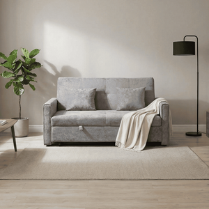 Home Source Charleston 2 Seater Velvet Sofa Bed