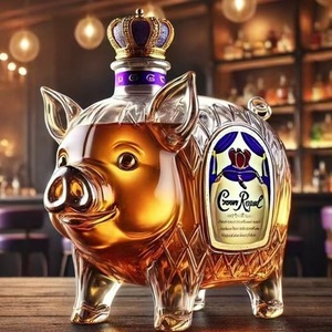 Creative Piggy Whiskey Bottle