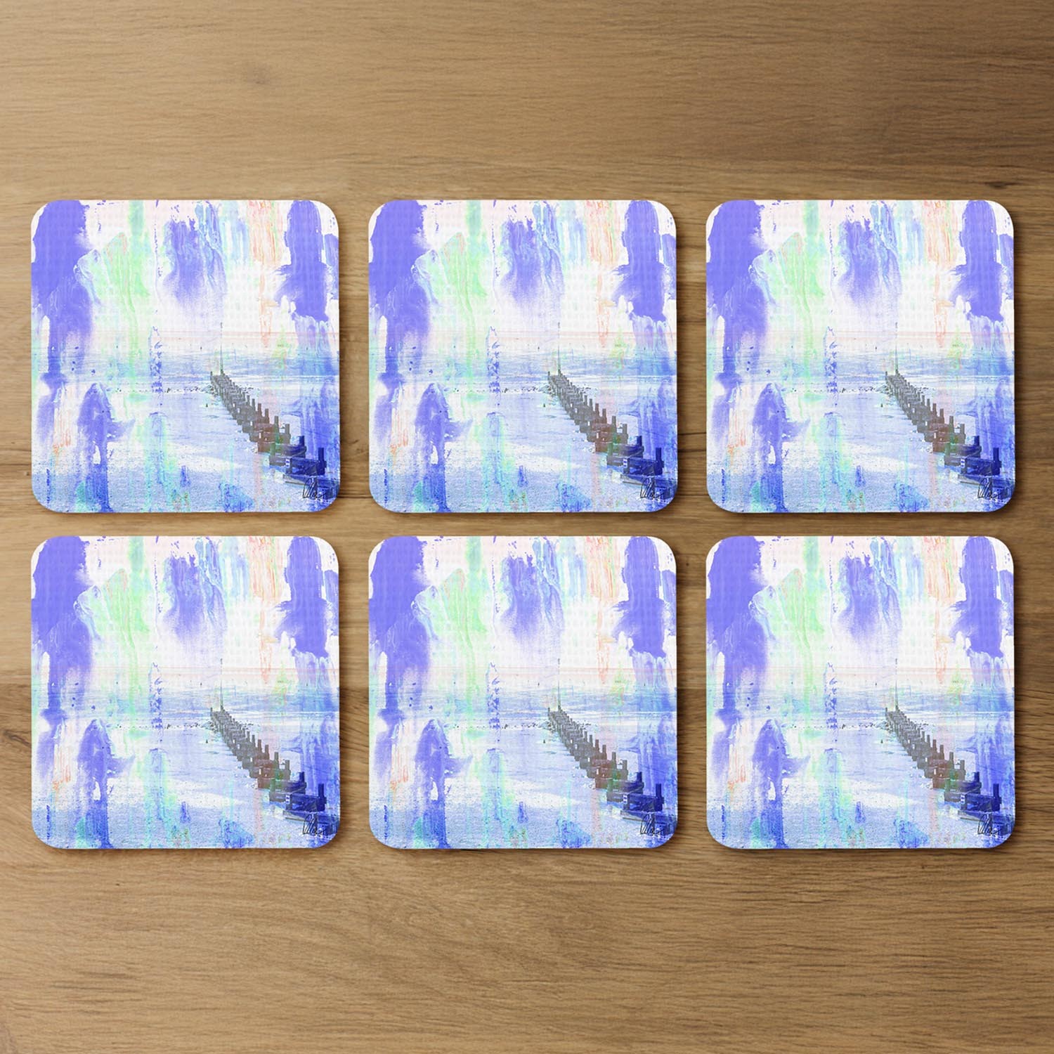 Beach Blue Coaster - Purple