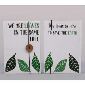 Notebook with strap Leaves on the Same Tree