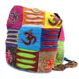 Ethnic Sling Bag Sand  Peace MultiColor
