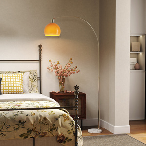 HOMCOM Modern Floor Standing Lamp with Shade  Foot Switch