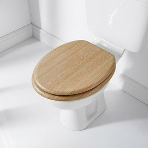 Wood Finish Toilet Seat