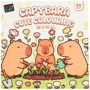 Cute Capybara Colouring Book
