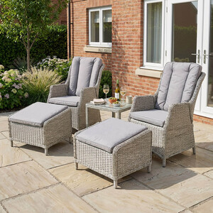 Chelsea High Back Recliner Bistro Set