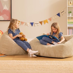 icon Kids Ceclia Sofa and Kids High Rest Jumbo Cord, Stone