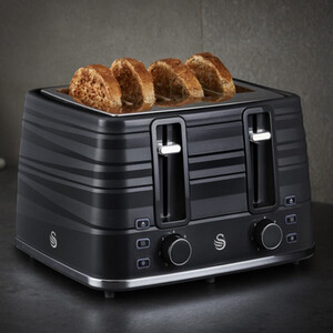 Symphony 4 Slice Toaster Black
