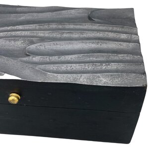 Vintage Deco Multi-Purpose Box, Black Swirls, 22x12x10cm