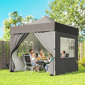 Outsunny 3 x 3 m Heavy Duty Pop Up Gazebo with Sides