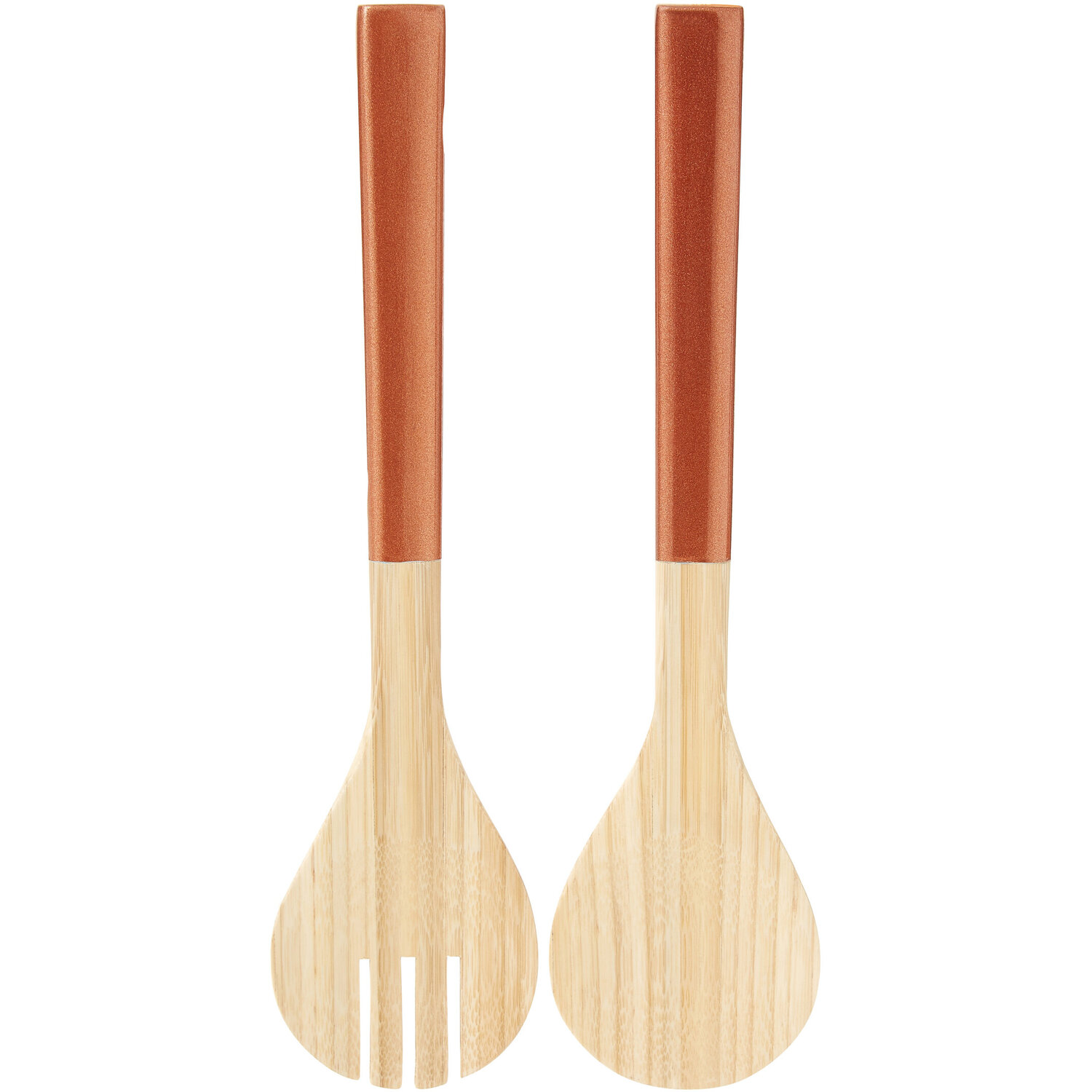 Kyoto Rose Gold Salad Servers - Gold