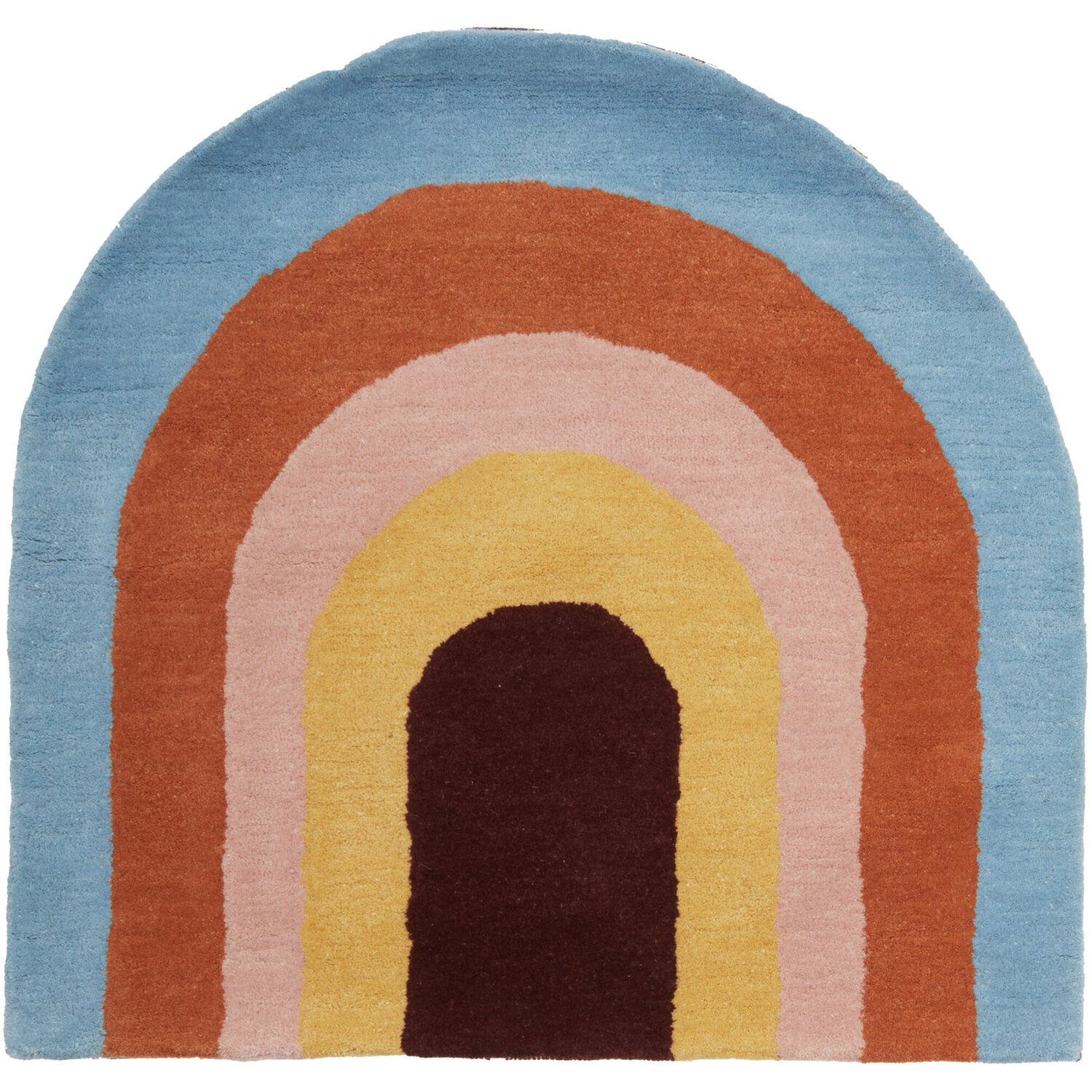 Kids Rainbow Rug - Multicolour