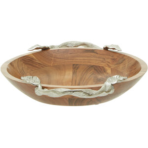 Vine Acacia Wood Serving Bowl